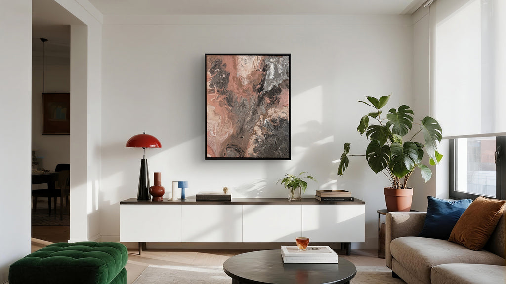 Rhodonite Flow 02 Textured Art
