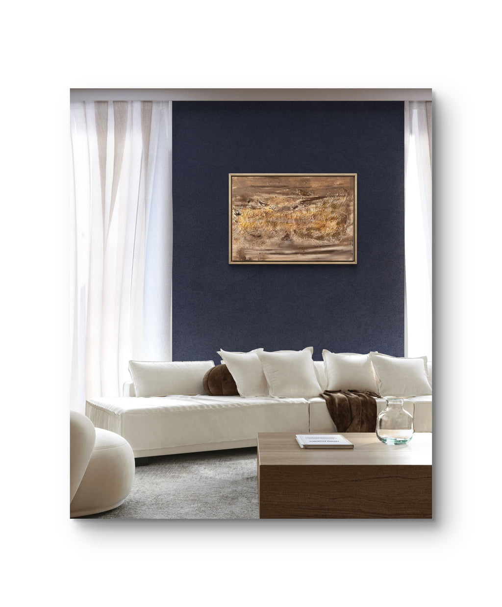 Golden Balance Textured Art