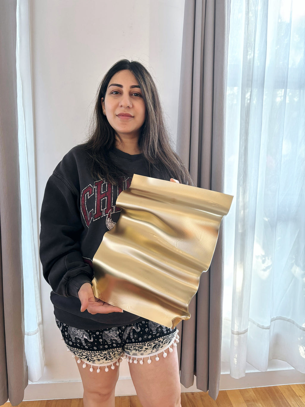 Champagne Gold 3D Sculpture