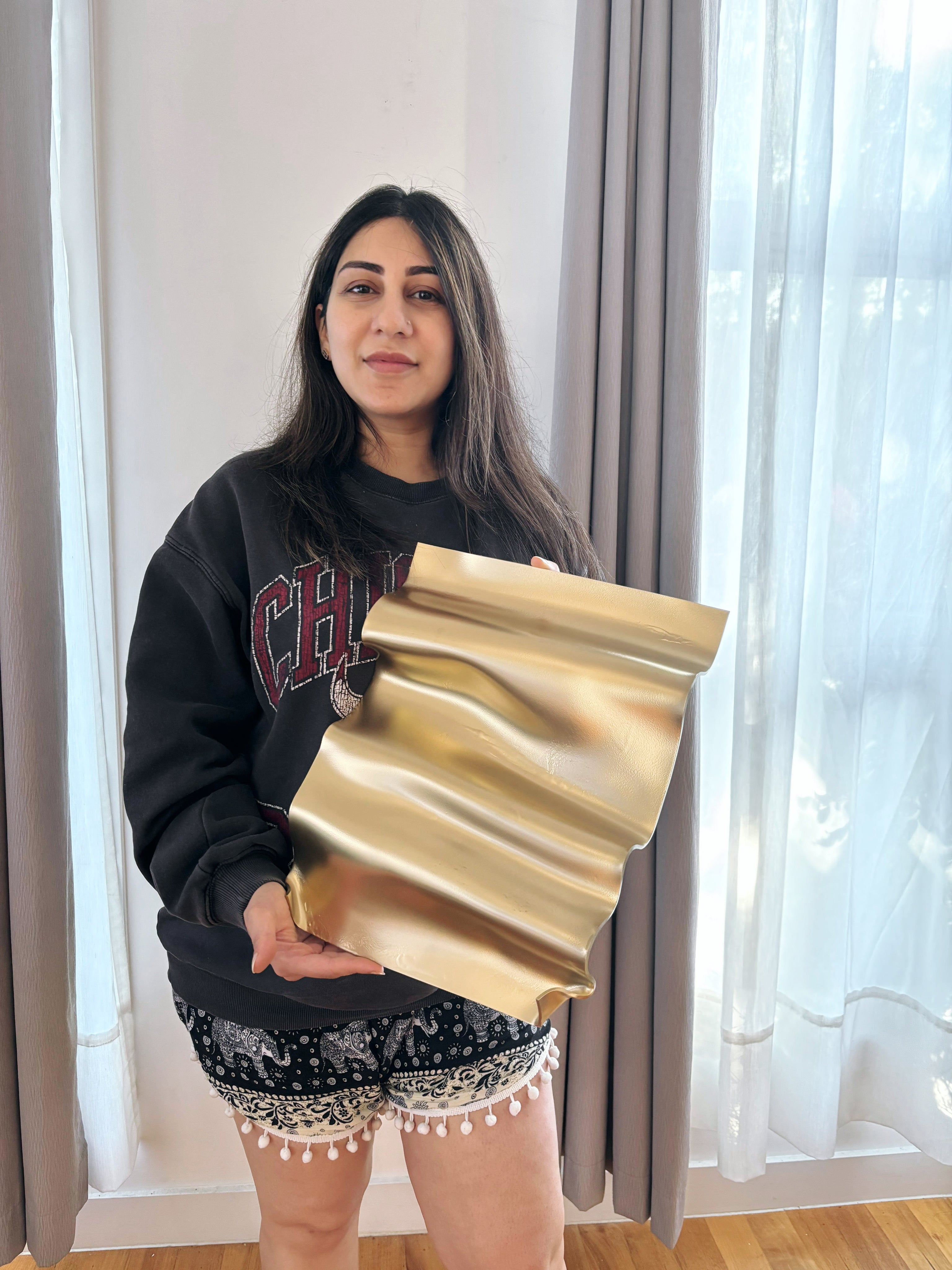 Champagne Gold 3D Sculpture