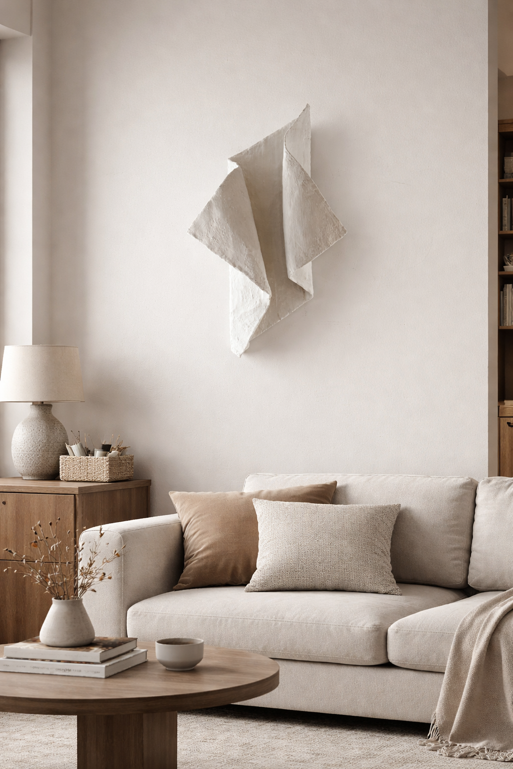 3D Plaster Wall Sculpture