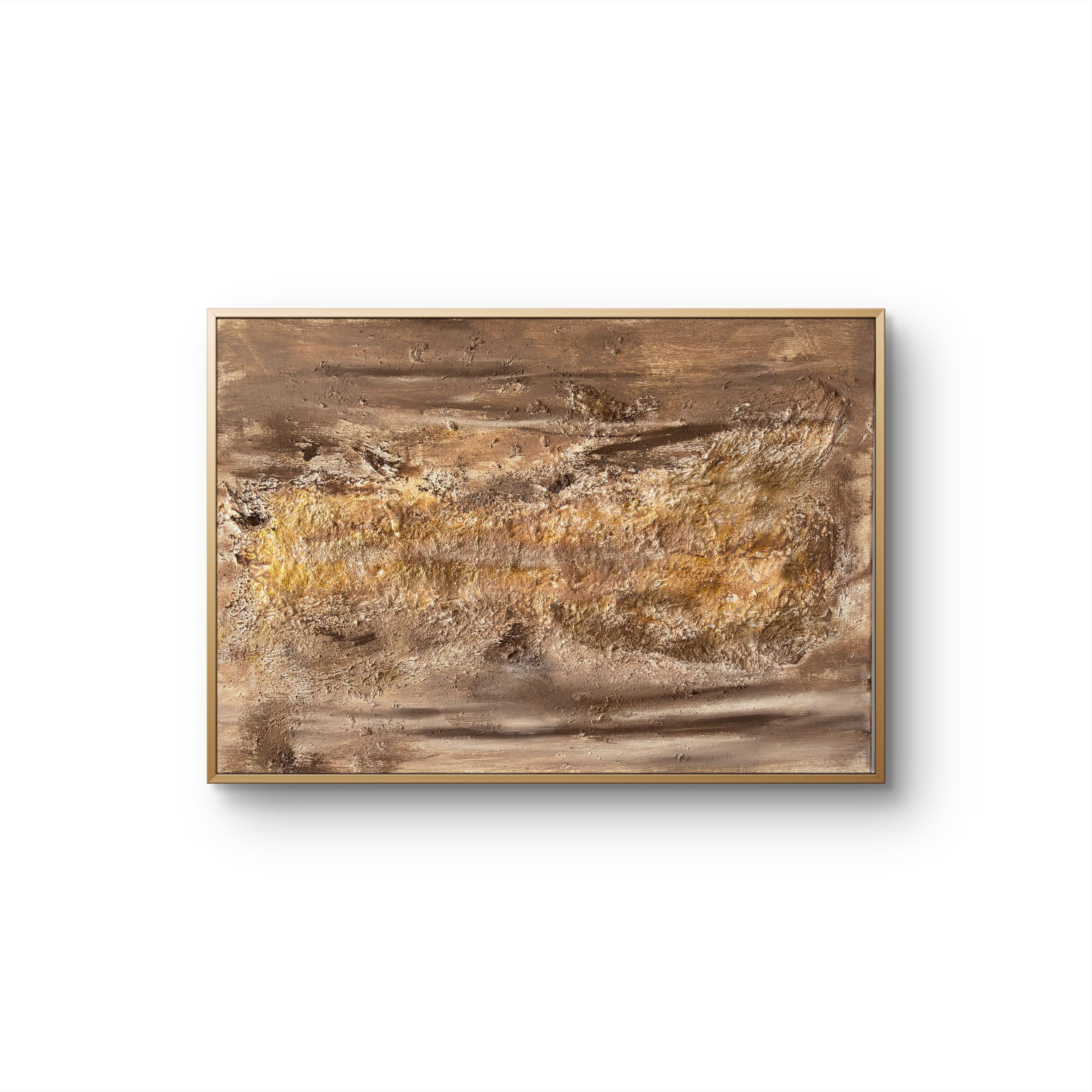 Golden Balance Textured Art