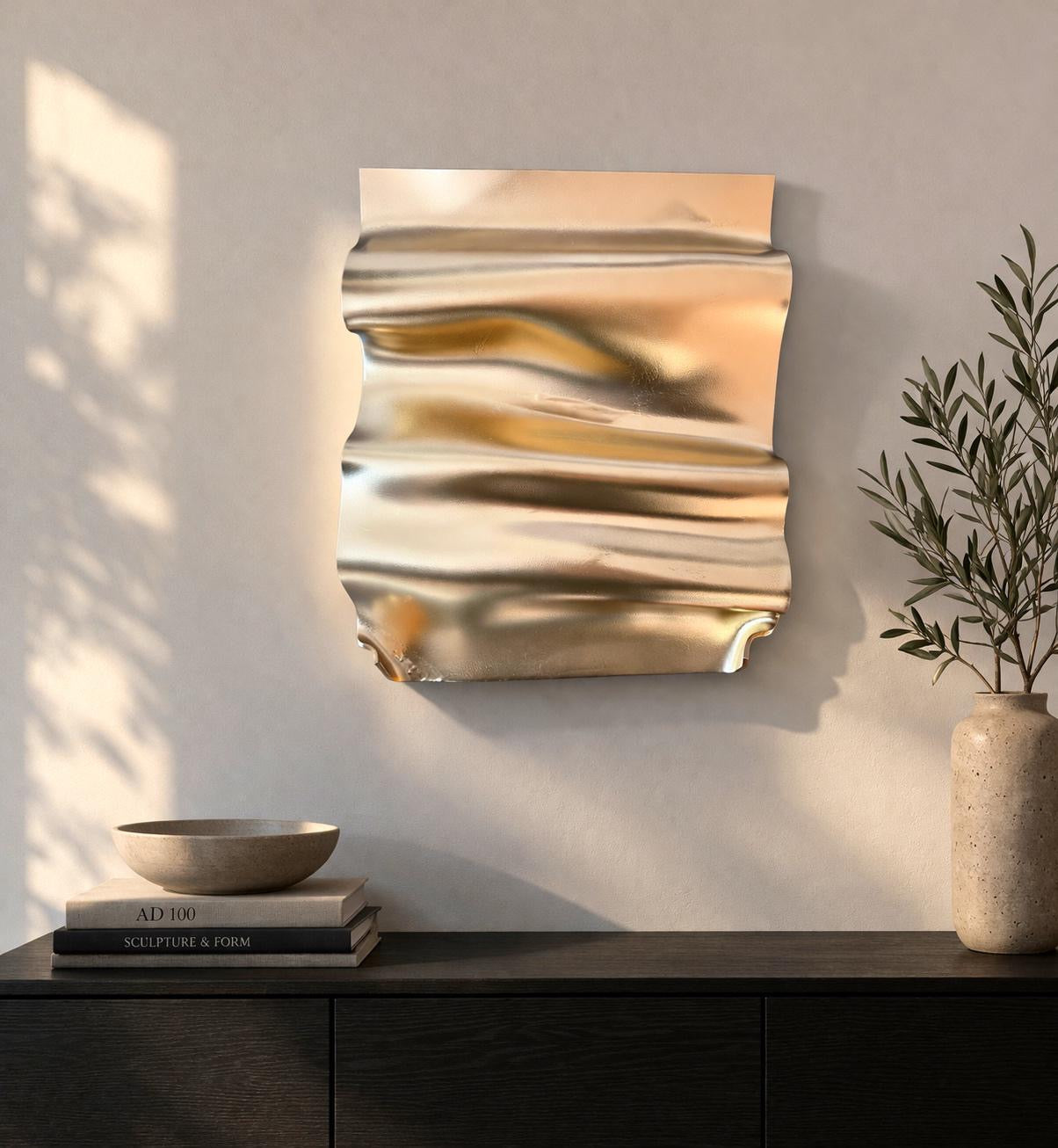 Champagne Gold 3D Sculpture