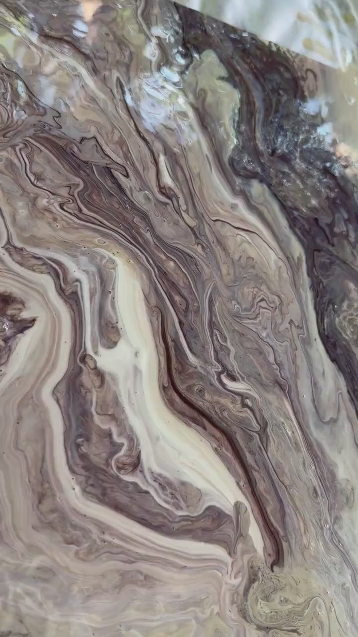 Earthy Flow 01 Textured Art